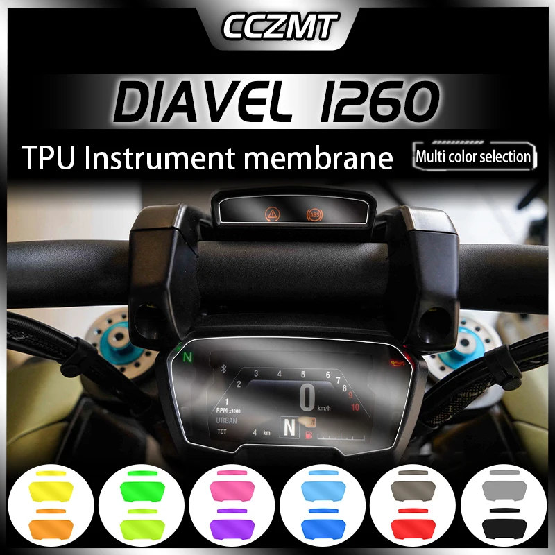 For DUCATI DIAVEL 1260 instrument film TPU headlight film smoked tail light film transparent modification of rearview mirror