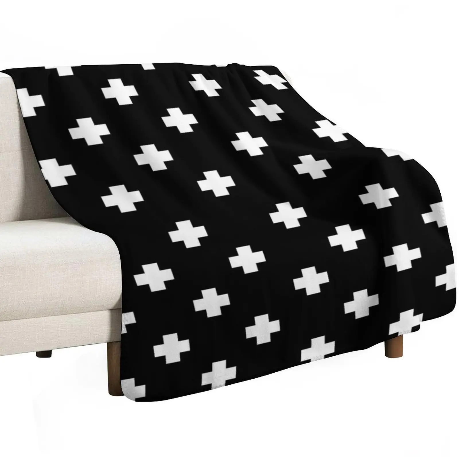 Swiss Cross Pattern Throw Blanket Stuffeds bed plaid blankets ands Flannel Luxury Brand Furrys Blankets