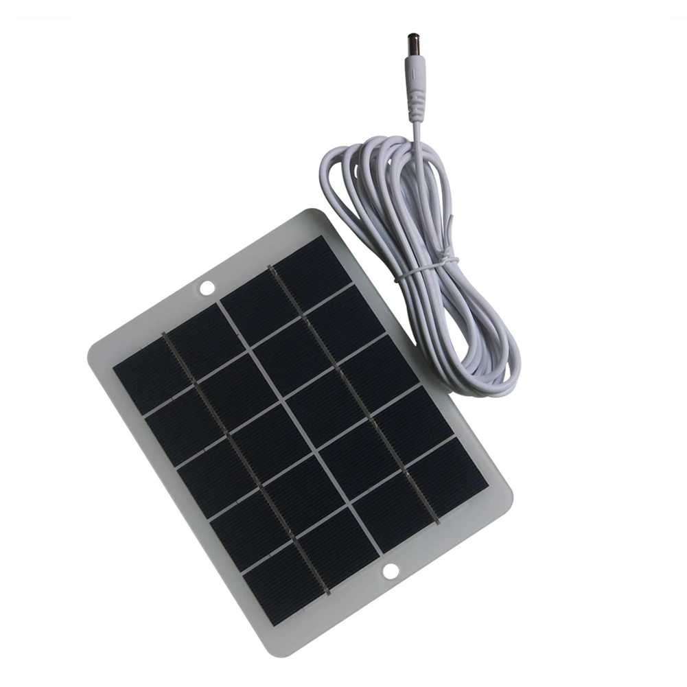 Outdoor Monitoring 160*120MM 5V Solar Panel Efficient Solar Charger 6W Output Power Flexible Placement Options