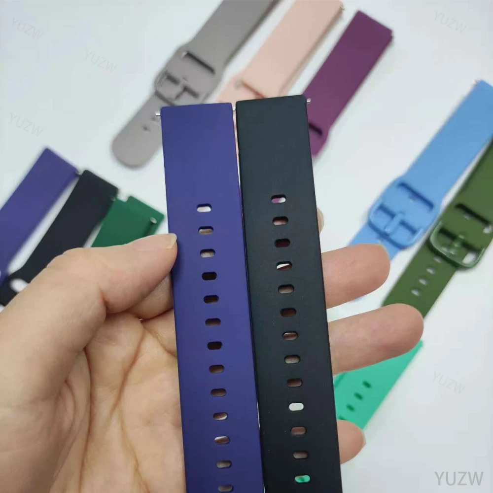 Huawei Watch GT 5 4 3 GT 2 42mm 46mm/GT Runner/GT3 Pro用シリコン製時計バンド、20mm 22mm Huawei Watch 5 Pro用ウォッチバンド