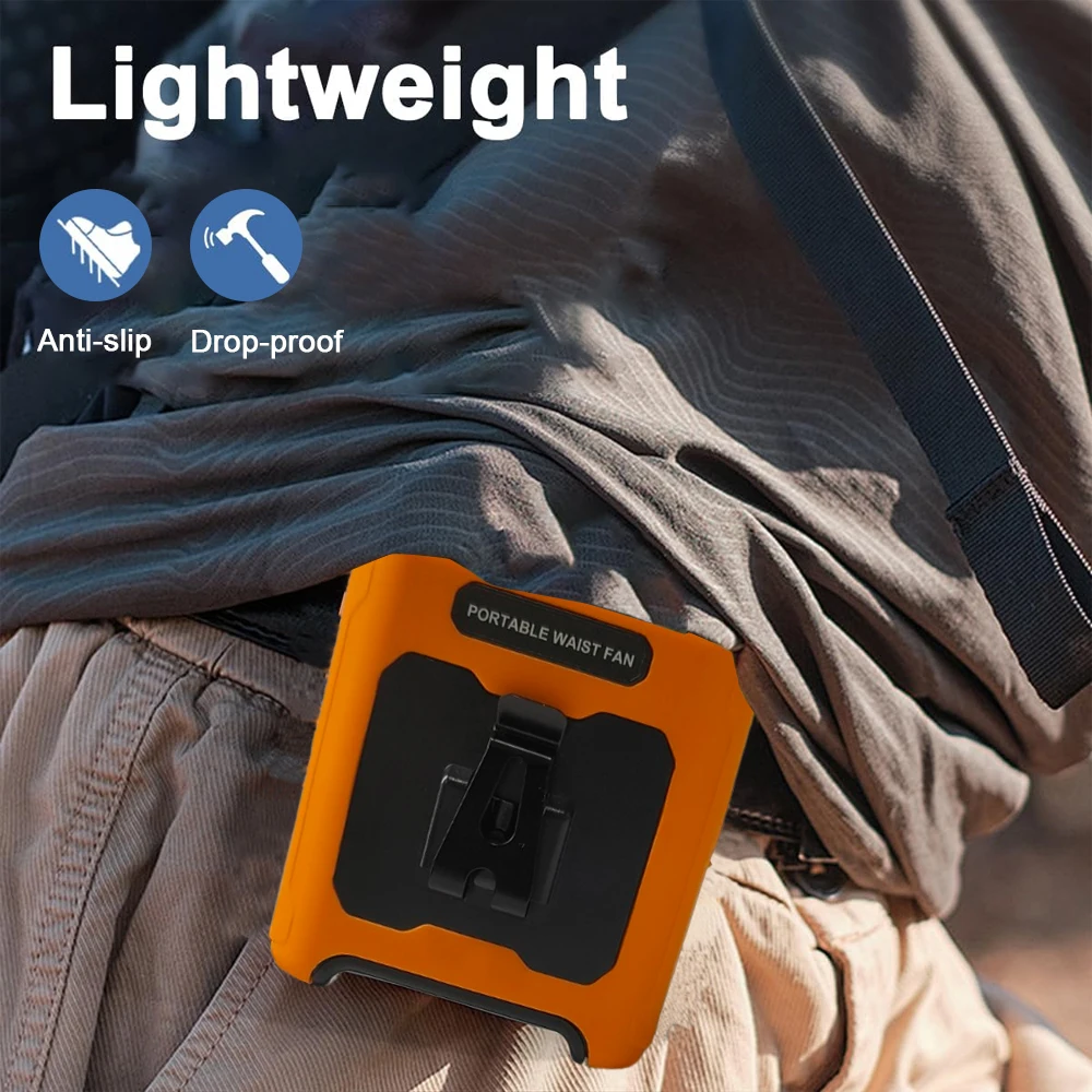 Ventilador de pescoço wearable ventilador de cintura portátil refrigerador de ar pessoal 5 velocidades ventilador de cintura para esporte ao ar livre viagem acampamento