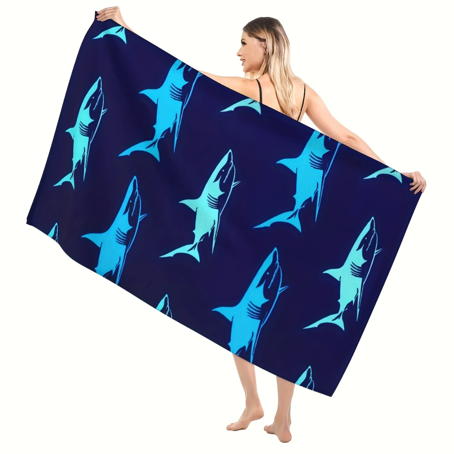 1pc Cartoon Beach Towel - Ultra Soft & Quick-Drying Microfiber Blanket - Ideal for Beach, Swimming, Camping, Travel & More!