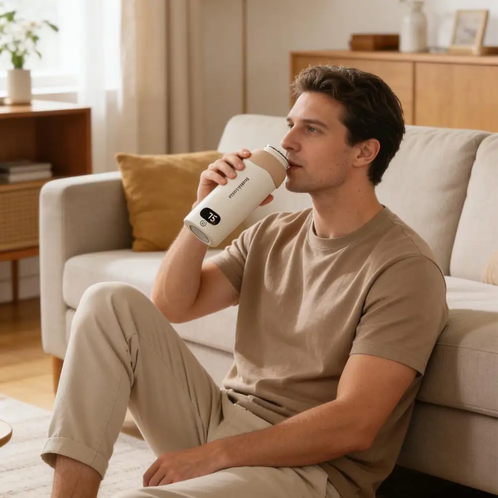 

Дорожный чайник с двойным напряжением, глобальный мини-USB-чайник, быстрое кипячение за 5 минут, чашка из нержавеющей стали, идеально подходит для отелей и кемпинга