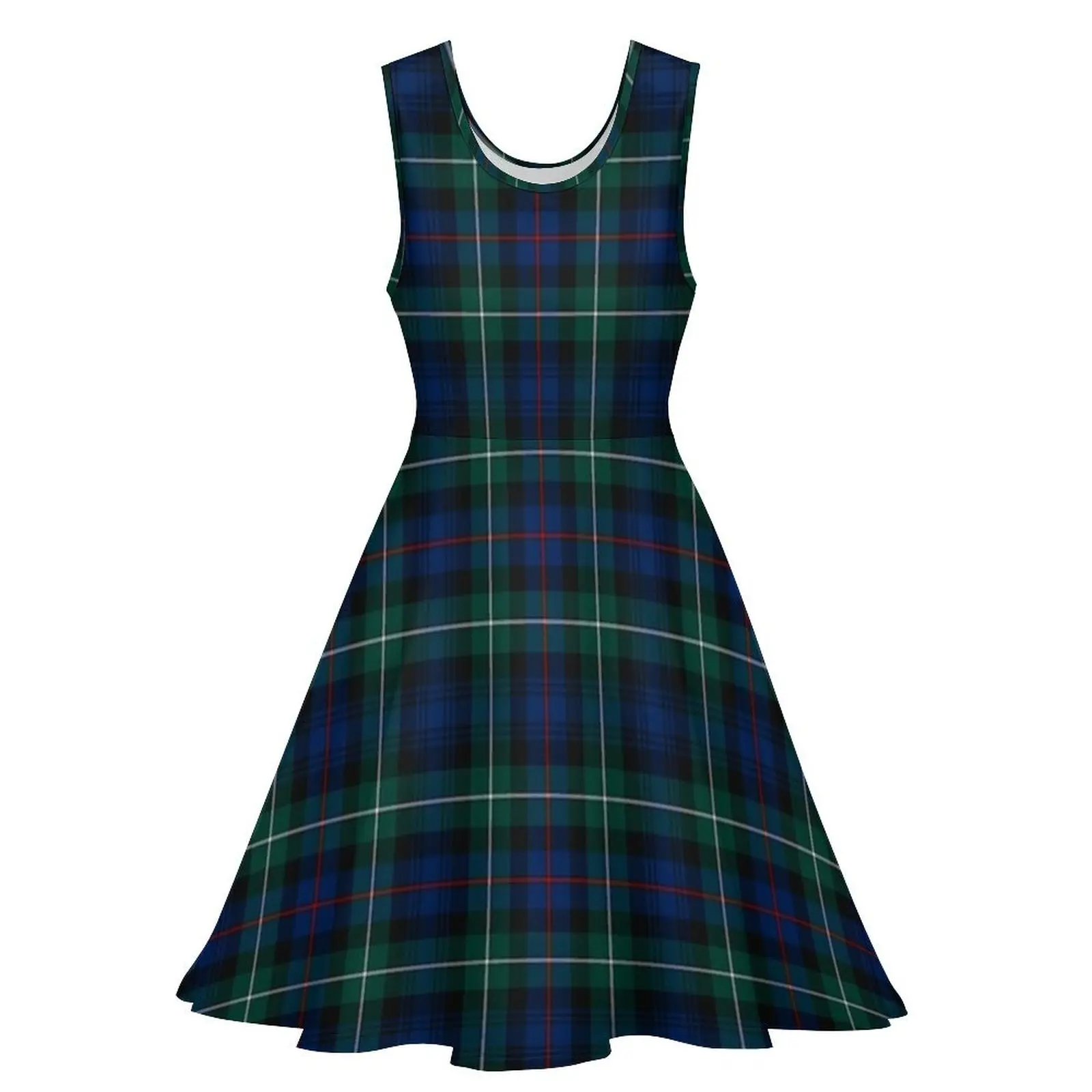 Clan Mackenzie Tartan Sleeveless Dress Women