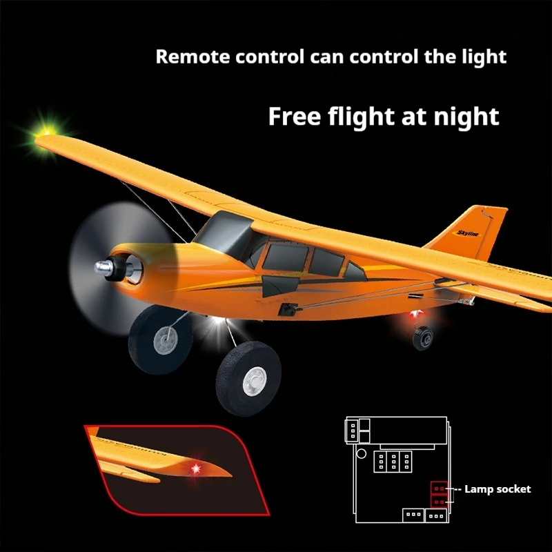 New Qidi560 Four-Channel Mohr Training Machine M7 Off-Road Aircraft Brushless Fixed-Wing Model Remote Control Aircraft Toys Gift