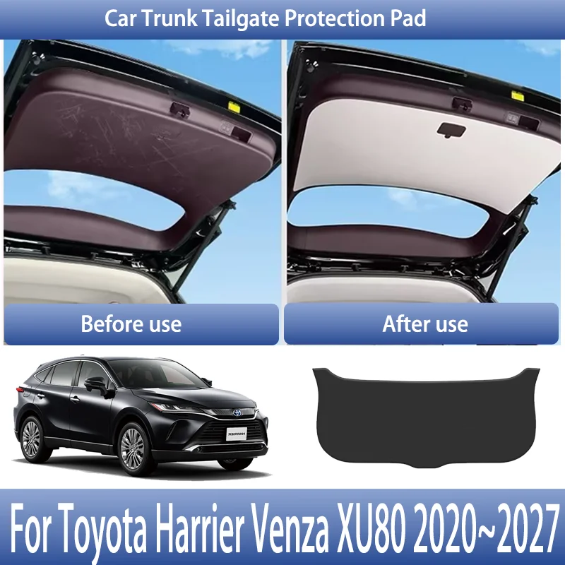 

Защитные накладки на заднюю дверь багажника для Toyota Harrier XU80 2020~2027 MK4, защита от грязи, аксессуары для авто
