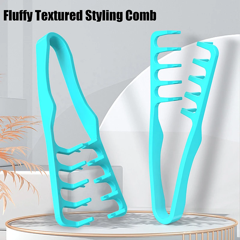 

New1pc CurlingTools Fluffy Texture Styling Comb Volumizing Wide-Tooth Hair Styling Comb All Hair Types Hairstyling Plastic Tools