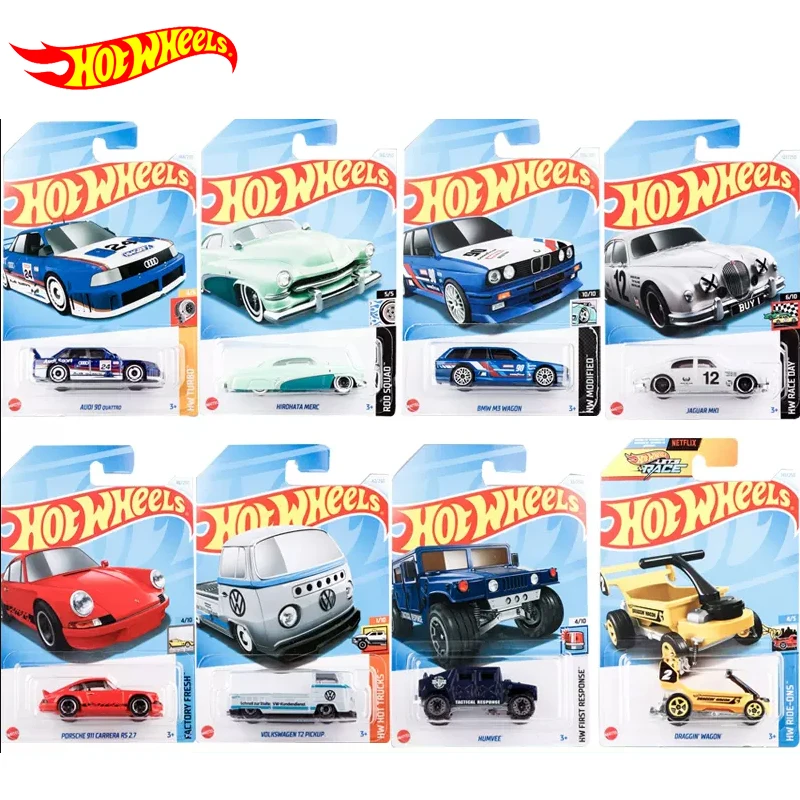 Hot Wheels-Diecast Car Brinquedos para Meninos, Vamos Corrida, Volkswagen T2, Pickup, BMW M3, Audi, Porsche 911, Nissan Skyline Presente, 2024G, 1:64