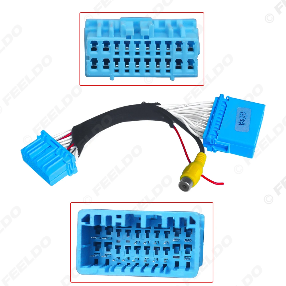 5Pcs Car Parking Rear Camera Video Plug Converter RCA Cable Adapter for Suzuki SX4 20 Pins Auto Reverse Wire Connection