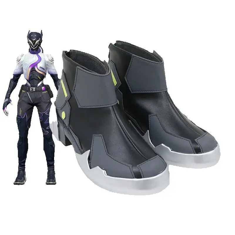 لعبة Valorant Vyse أحذية كوسبلاي Sentinel Vyse Agent Rose أحذية نسائية فاسق لحفلات الهالوين