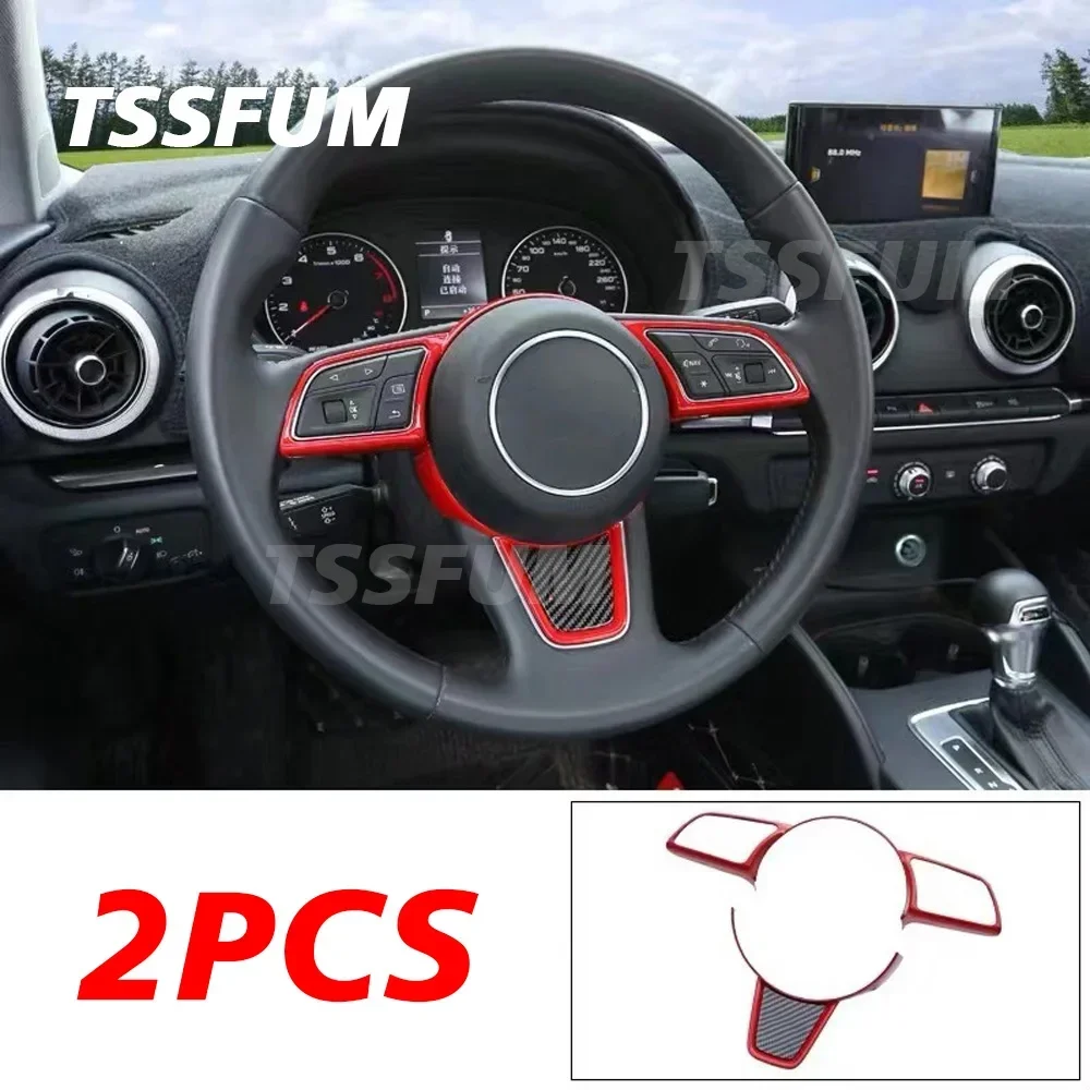 Car Interior Carbon Fiber Full Set Sticker Gear Shift Panel Cover Interior Trim for Audi A3 S3 8V 8P 2014-2020 Auto Accessories