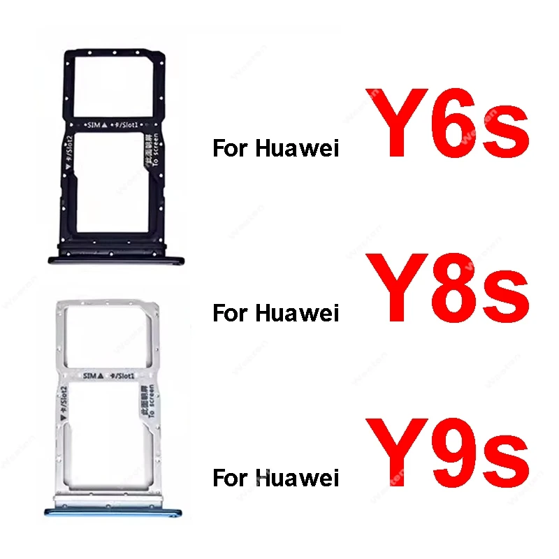 

Sim Card Tray Holder For Huawei Y6s Y8s Y9S 2019 SIM Card Slot Socket Holder Sim Card Reader Adapter Replacement Repair Parts