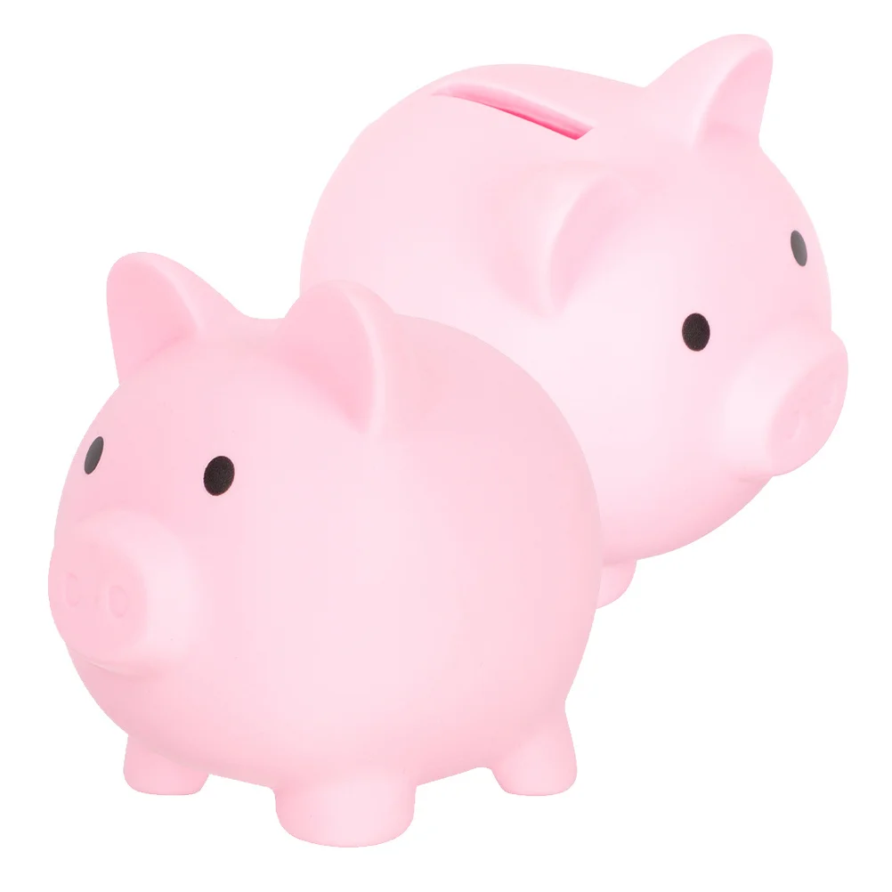 2 szt. Skarbonka dla dziewczynek i chłopców, kreatywna skarbonka w kształcie świnki o dużej pojemności do codziennych oszczędzeń, pomysł na prezent