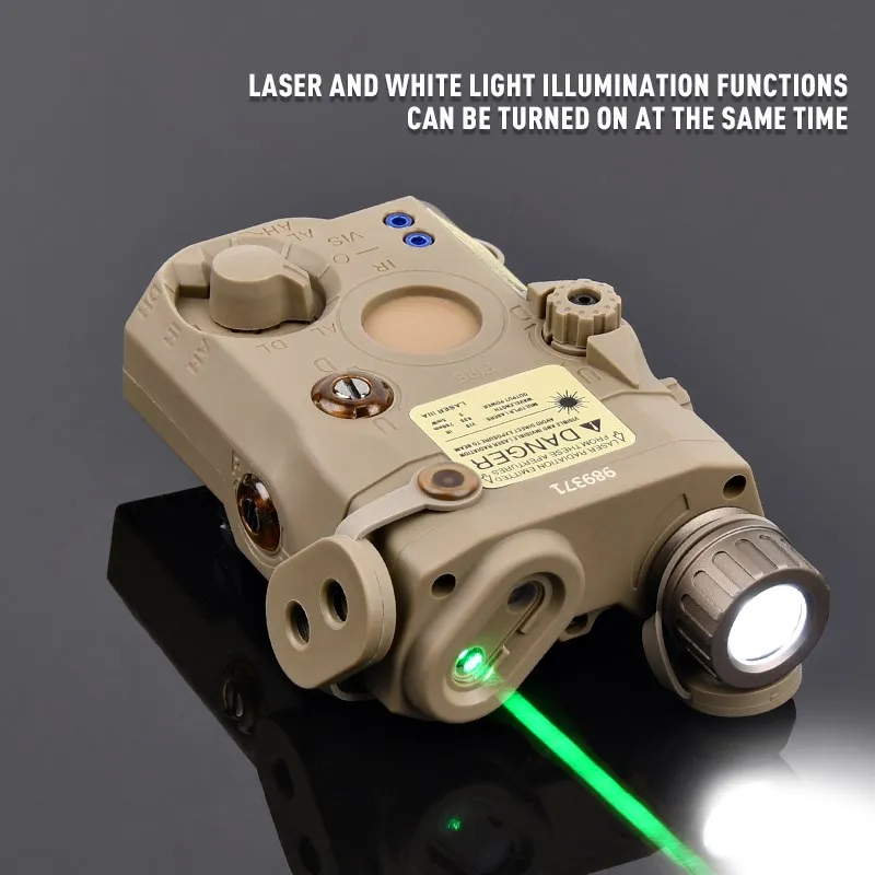 Imagem -02 - Wadsn-tactical Airsoft Scout Light com Interruptor de Pressão Lanterna Led Ponto Vermelho Verde Branco Laser ir Ar15 La5b Peq15