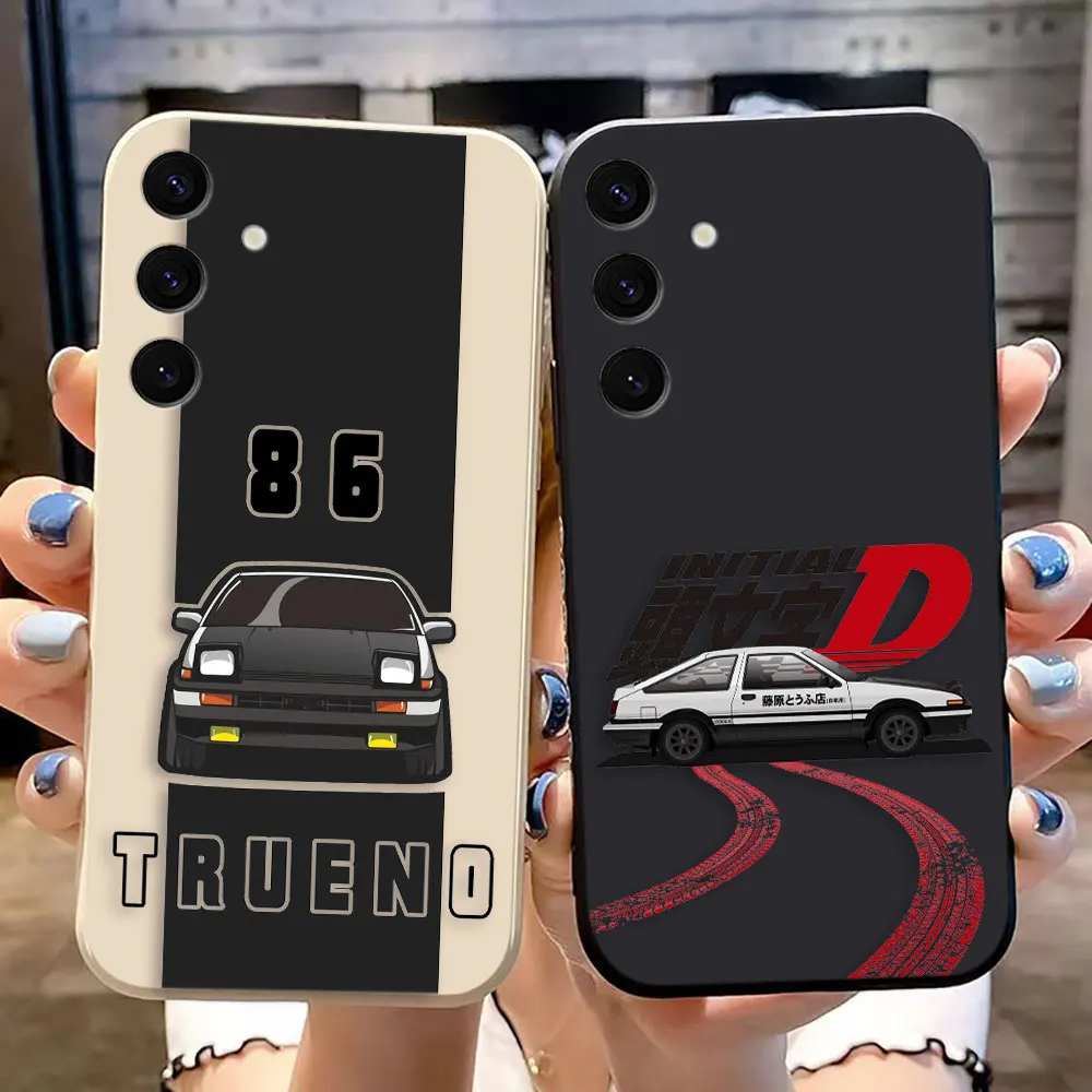 Anime Initial D AE86 Tail Light Cover Phone Case For Samsung Galaxy S24 S23 S22 S21 S20 S10 FE PLUS ULTRA Color Case Coque Funda