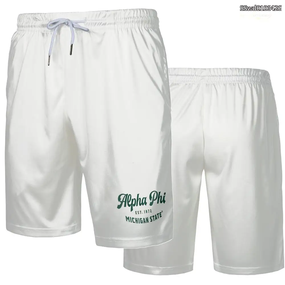 

American Style Sports Shorts College Style Breathable Quick-drying Shorts Outdoor Running Fitness Sportswear Unisex Bottoms