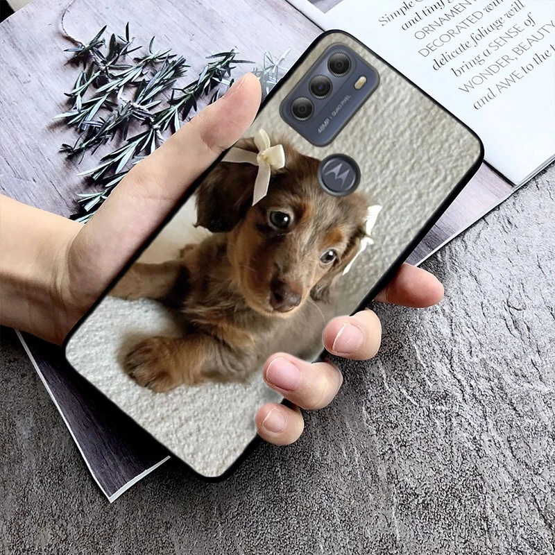 

Phone Case For Moto G85 G55 G05 G14 G75 G31 G50 G10 G20 G30 G60 G13 G32 G84 G54 G53 G72 G24 Power Dachshund Dog
