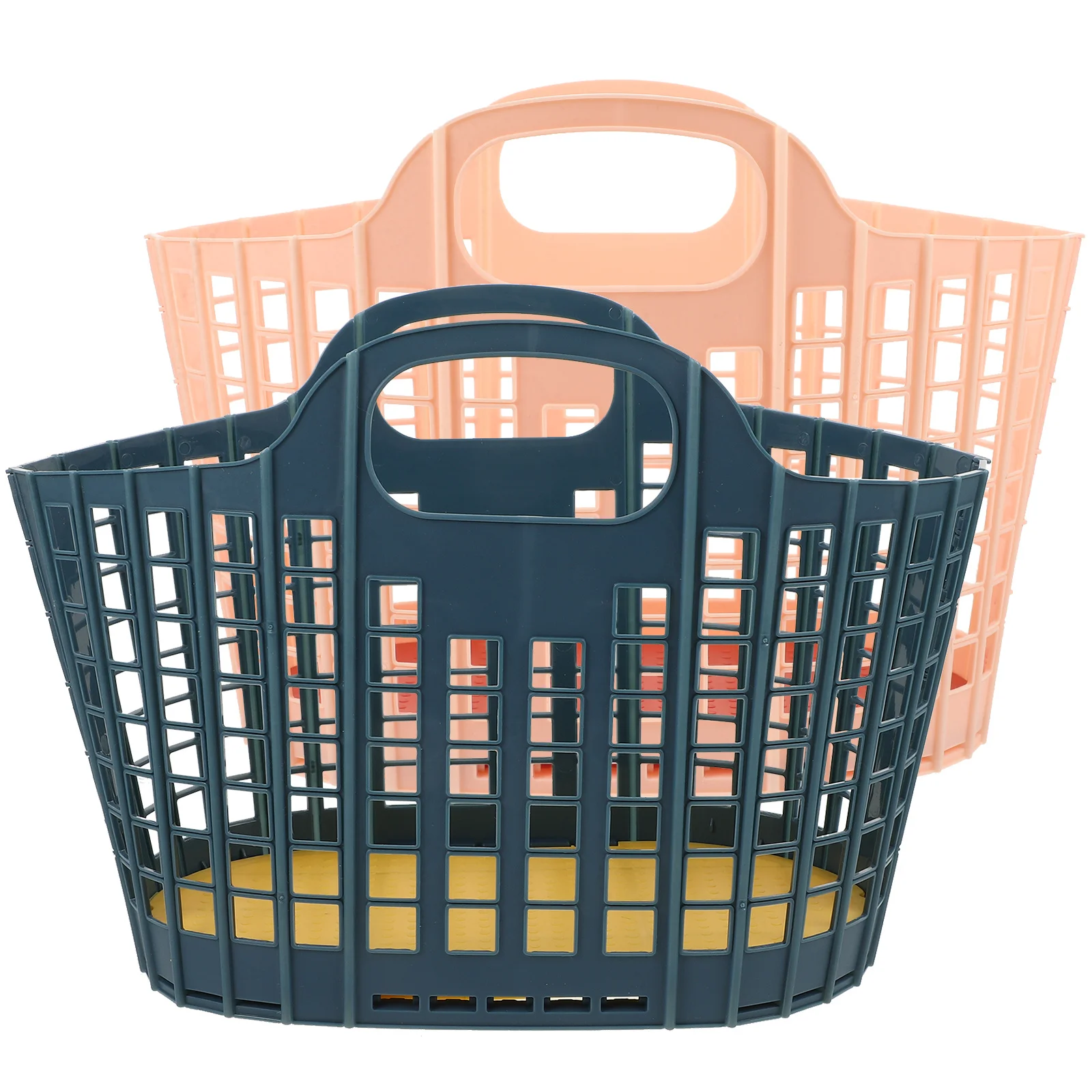 

2Pcs Portable Kitchen Fruit Vegetable Storage Basket Home Multi-Function Desktop Organizer Basket for Storage