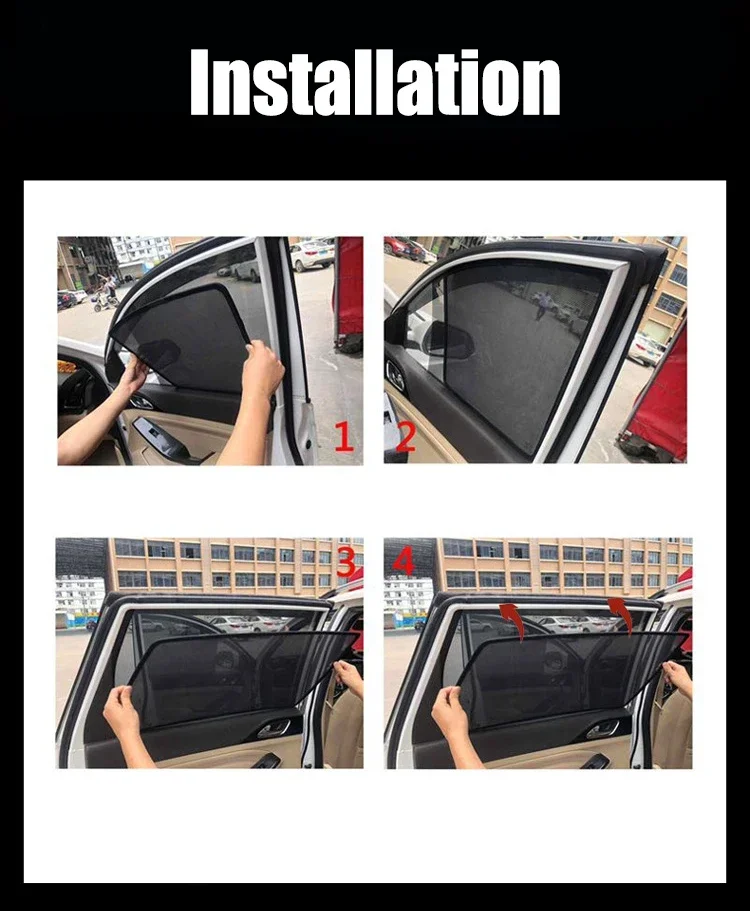 Für Kia Carnival KA4 2021 - 2024 Maßgefertigter Magnetischer Auto-Fenster-Sonnenschutz Vorhang Netz Frontscheibe 2022 2023 – Detail 12