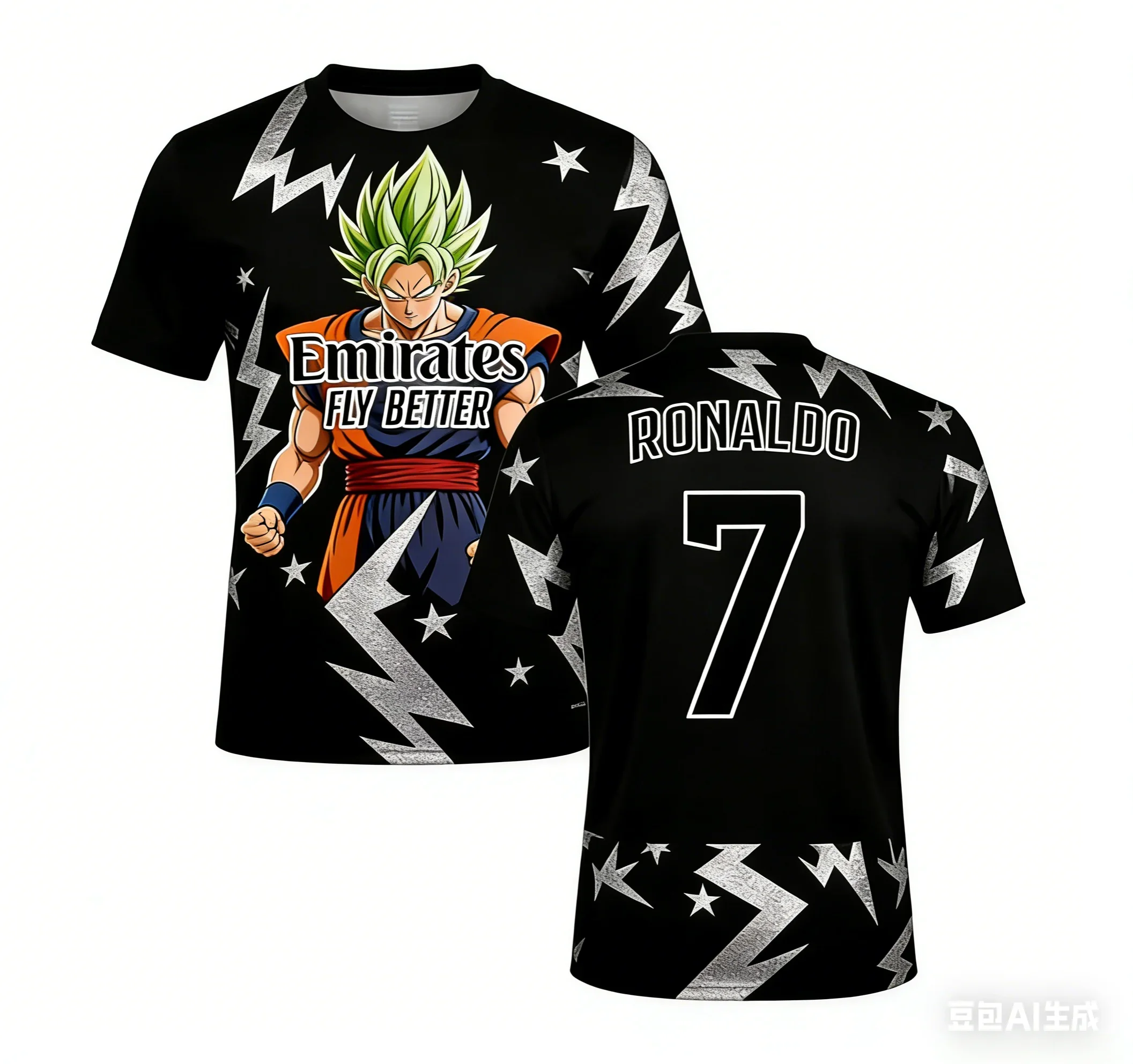 

Футбольная футболка Dragon Ball Fashion для детей, футболка с изображением Супер Сайяна Роз Гоку, аниме-футболка, мужская спортивная футболка в стиле аниме