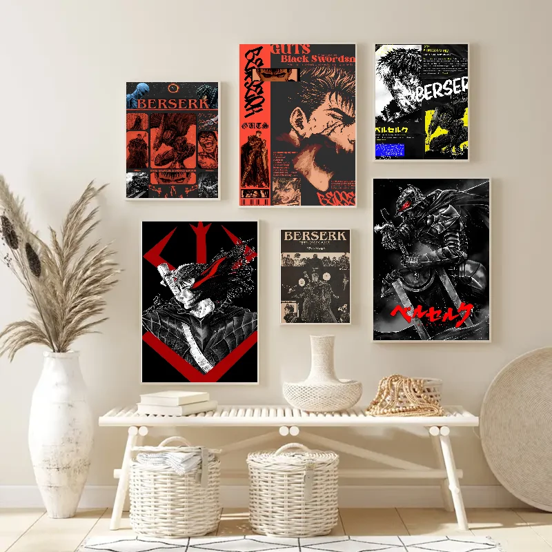 B-berserk Poster Poster Paper Print Home Living Room Bedroom Entrance Bar Restaurant Cafe Art Painting Decoration