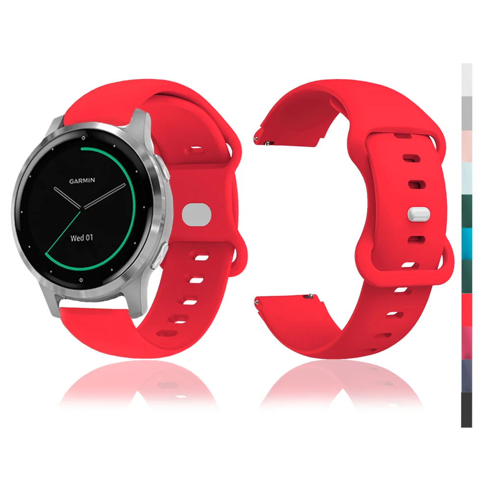 High Quality Women Band For Garmin Vivoactive 4S Butterfly Buckle Strap For Garmin Venu 3S/Forerunner 255S 265S 18mm Universal