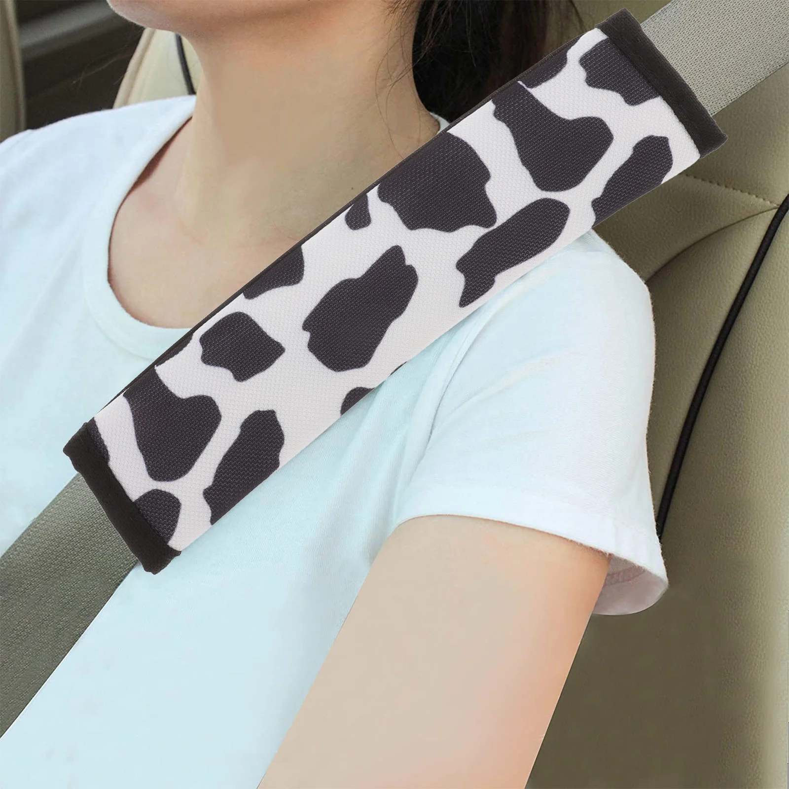 

Shoulder Pads Sleeve Car Strap Covers Animal Pattern Decoration Polyester Auto Automotive