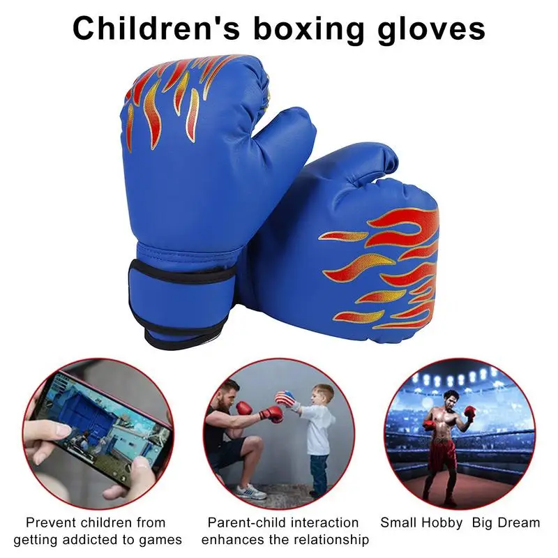 

Boys Boxing Gloves Kids Sparring Punching Gloves Protective Beginners Heavy Bag Gloves Youth Boxing Gloves Breathable Training