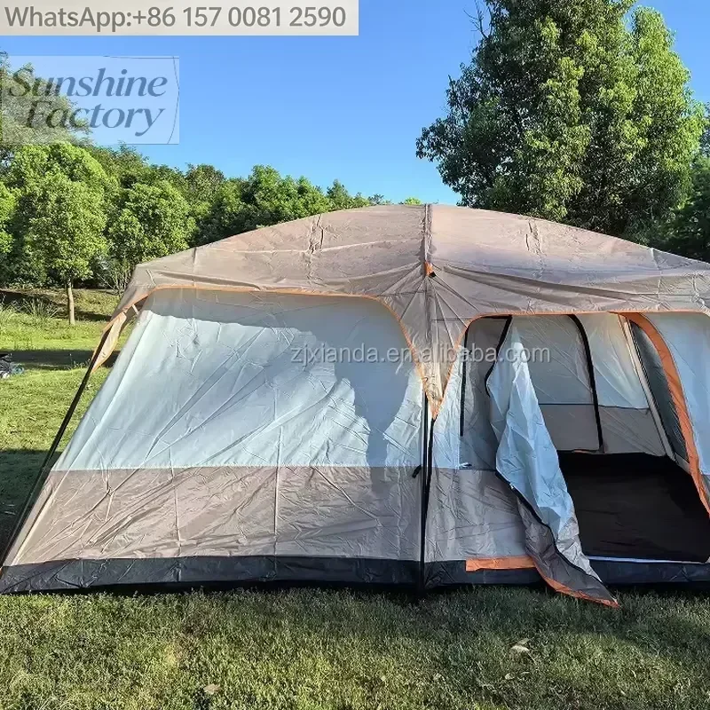 Large Outdoor Dome Tent Four-season 210D Oxford Fabric Lightweight Waterproof Easy Folding Design One Bedroom One Living
