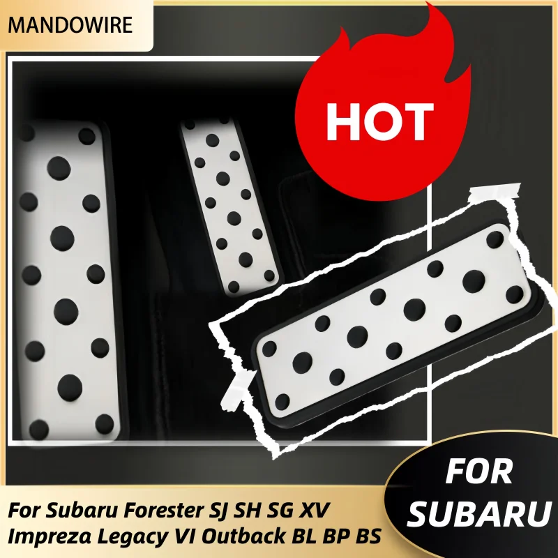 

Stainless Steel Car Rest Pedal Cover For Subaru Forester SJ SH SG XV Impreza Legacy VI Outback BL BP BS Accessory
