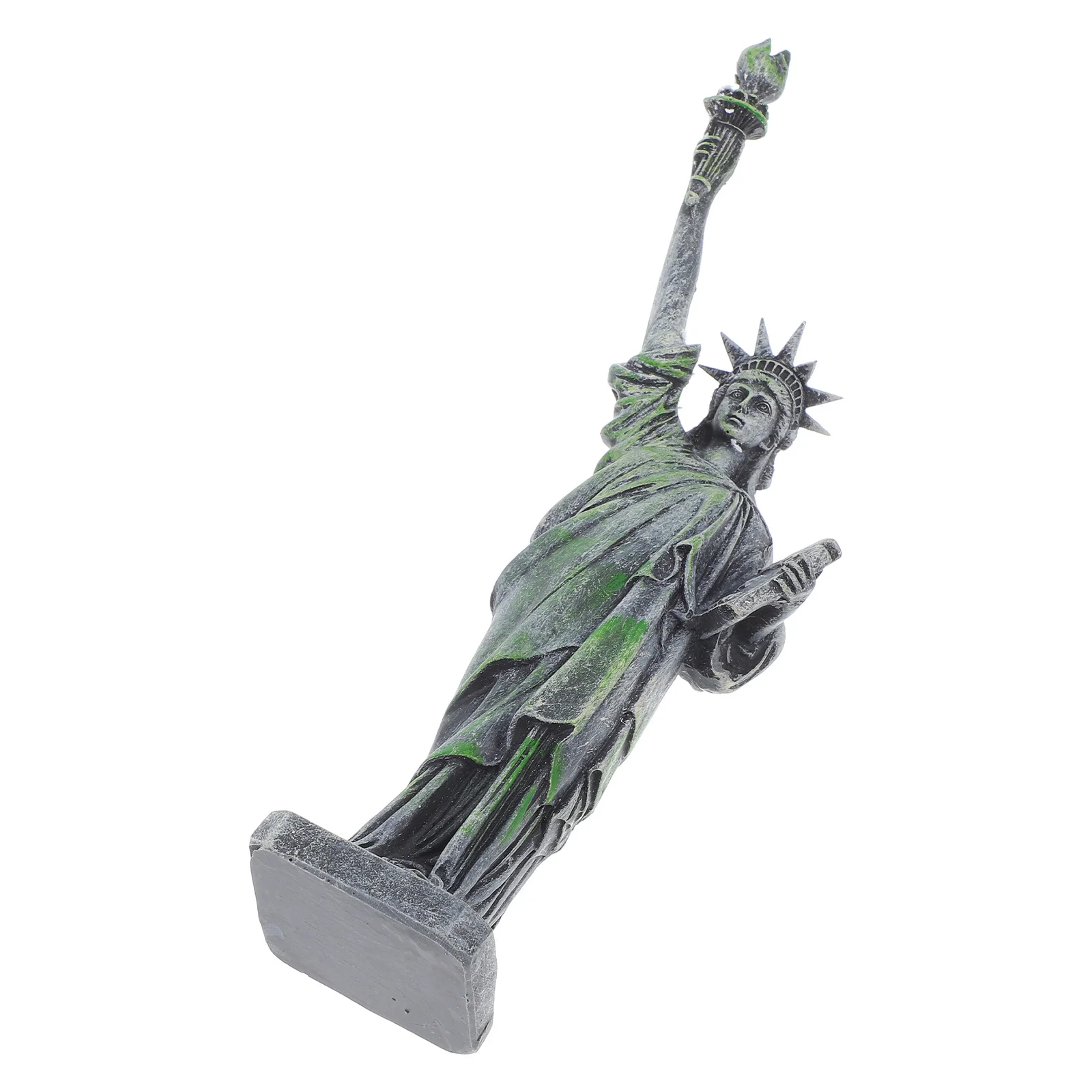 

Statue of Liberty Ornament Resin Creative Garden Decor for Office Desk Fish Tank Unique American Independence Day