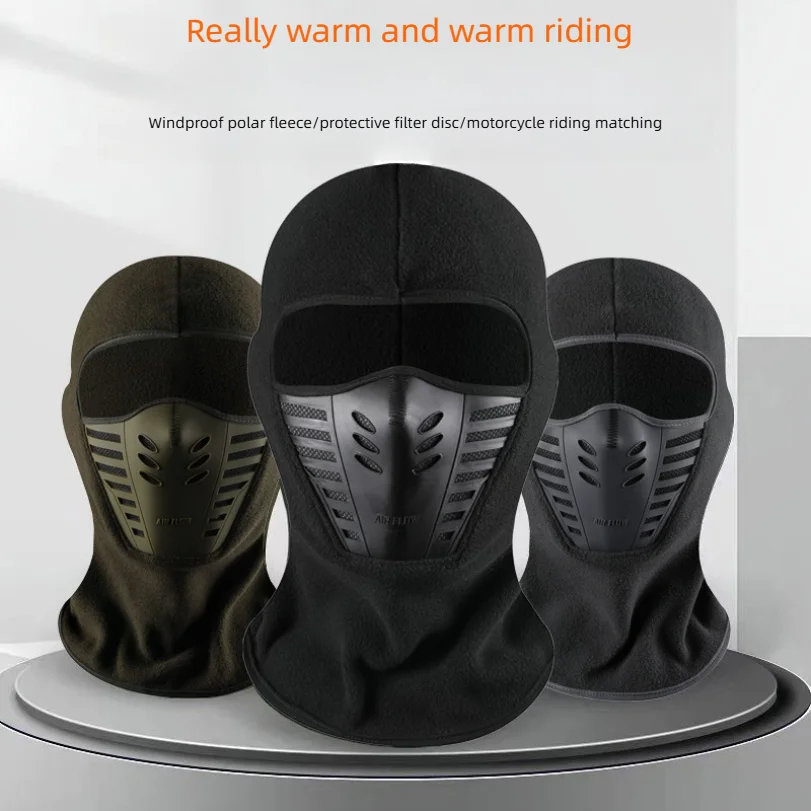 Winter Cold-proof Head Cover For Motorcycle Bicycle Off-road Riding Dustproof Breathable Winter Warm Face Mask Head Cover