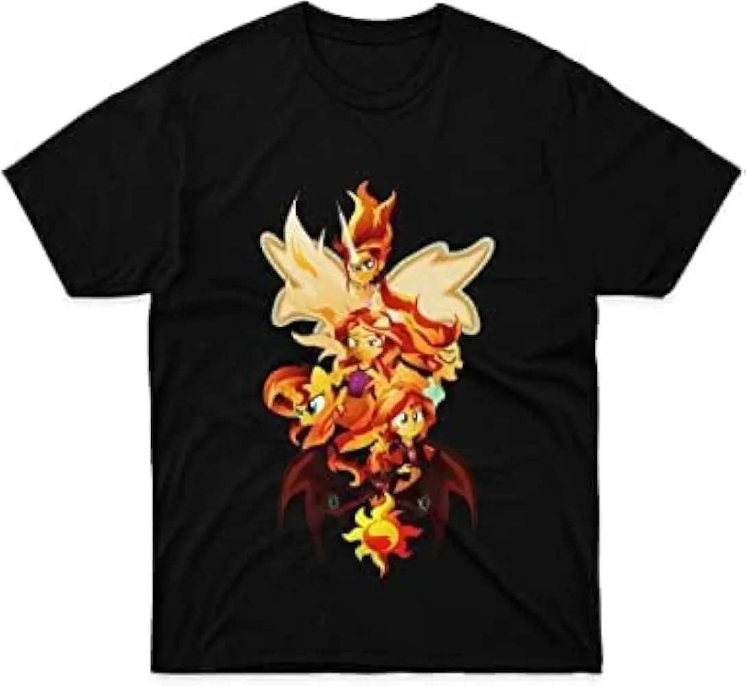 Generic Mens Womens T-Shirt Sunset Apparel Shimmer Unisex Tee Cotton Shirt Costume for Mothers Day, Fathers Day,Tshirt,