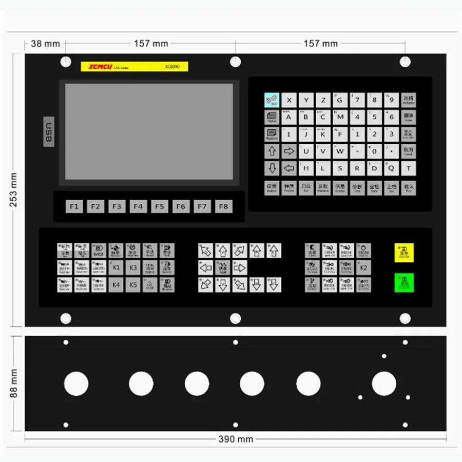 XC809D 3456 محور الربط نحت طحن الحفر التنصت نظام التصنيع باستخدام الحاسب الآلي مركز أداة مكتبة وظيفة القيمة المطلقة #2