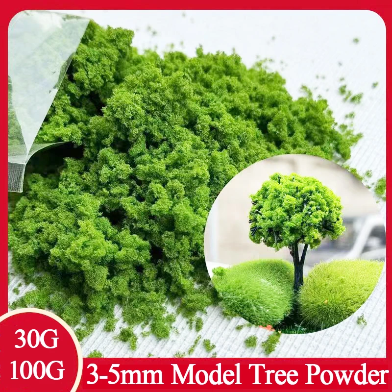 30g 3-5mm Modell Baum pulver Miniatur architekto nisches Baum pulver für Diorama Garten herstellungs material gemahlenes Schwamm material