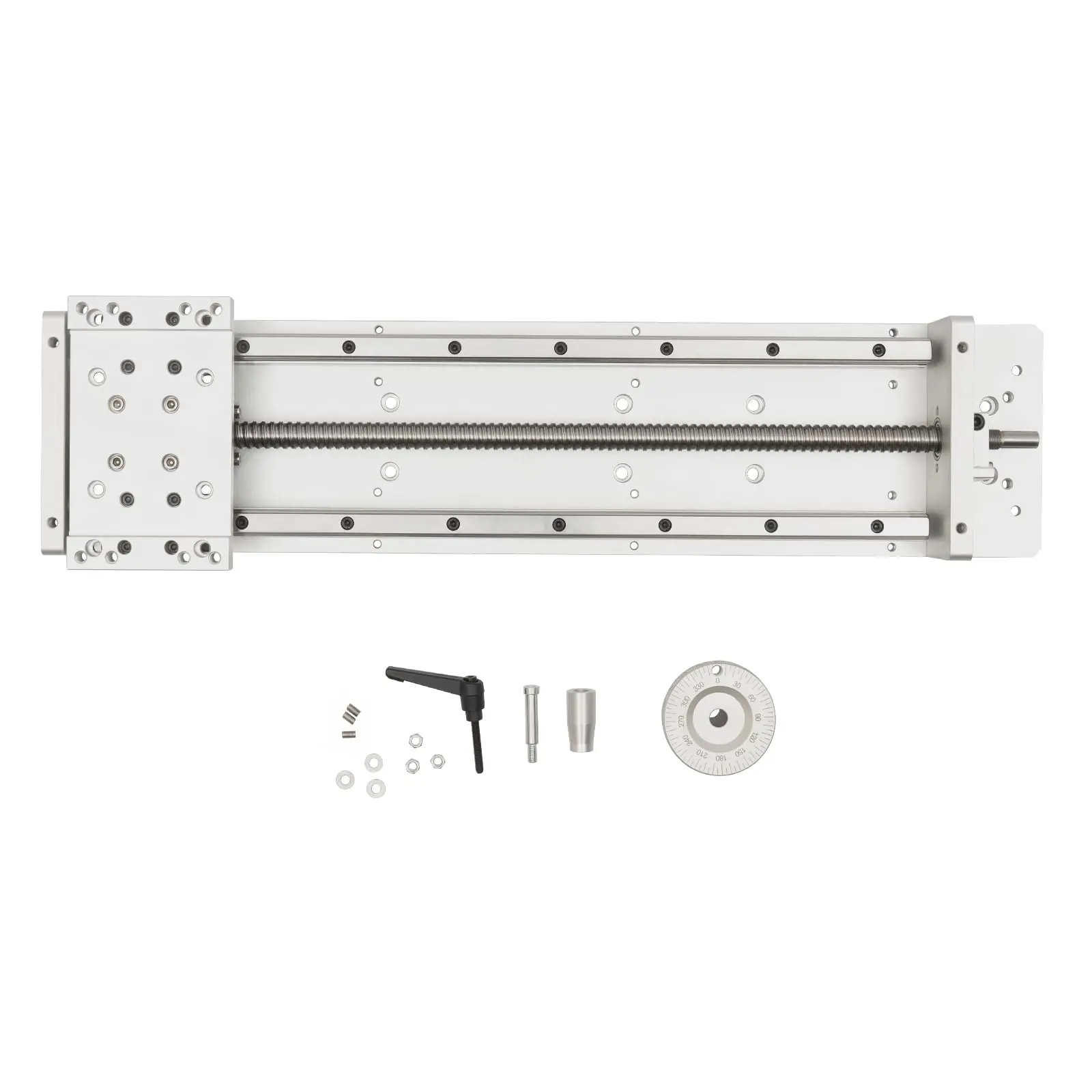 Manual Xyz 3 Axis Sliding Table 16'' Stroke Sfu1605 Ballscrew Linear Stage Actuator, Aviation Aluminum, Worktable Milling Workin