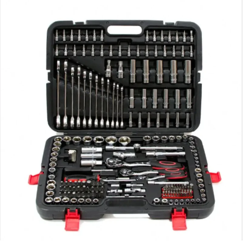 

wholesale 215 Piece CRV combination tools ratchet Socket wrench tool Set for car repair