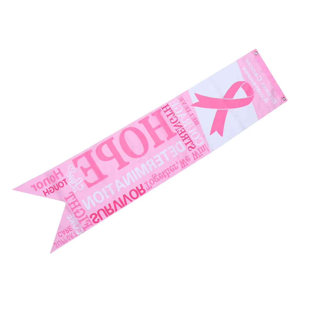 2 bannières roses pour la sensibilisation au cancer du sein, décor pour murs, portes, fenêtres, tables, fond de photo, intérieur et extérieur