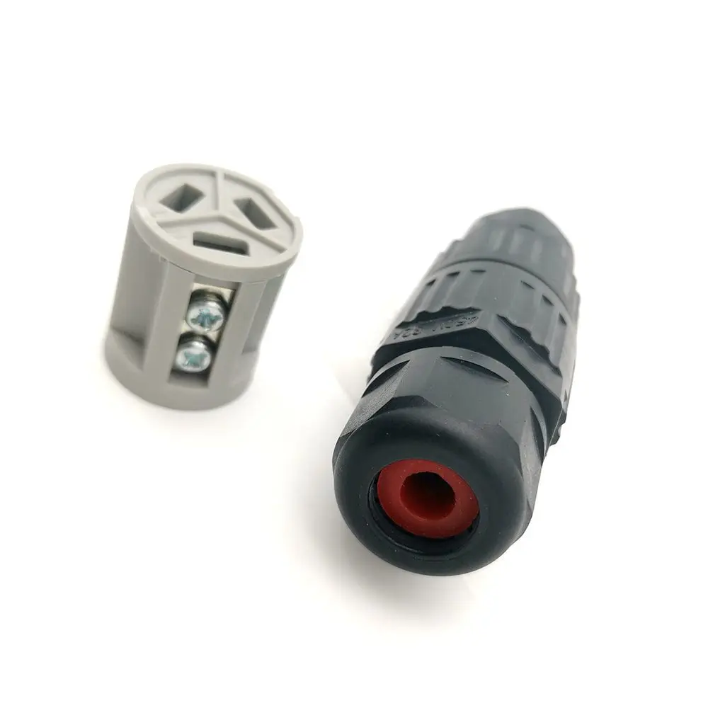 IP68 Quick Push in Terminal block Conductor Connector Electrical Waterproof Connector Wire Cable 2/3/5 Pin Outdoor Plug Straight