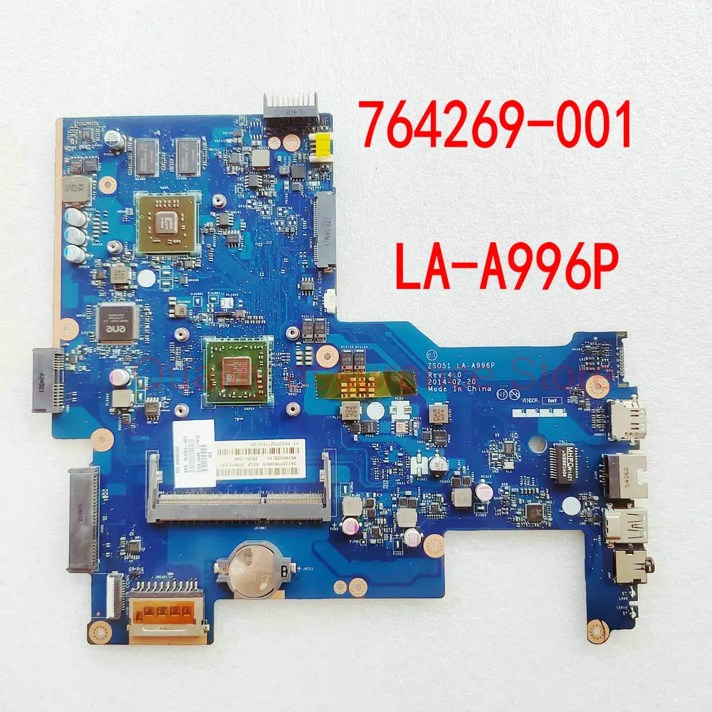 

764269-501 764269-001 Материнская плата для ноутбука HP pavilion 15 15-G LA-A996P A8-6410 Процессор ZSO51 LA-A996P Материнская плата ZS051 LA-A996P