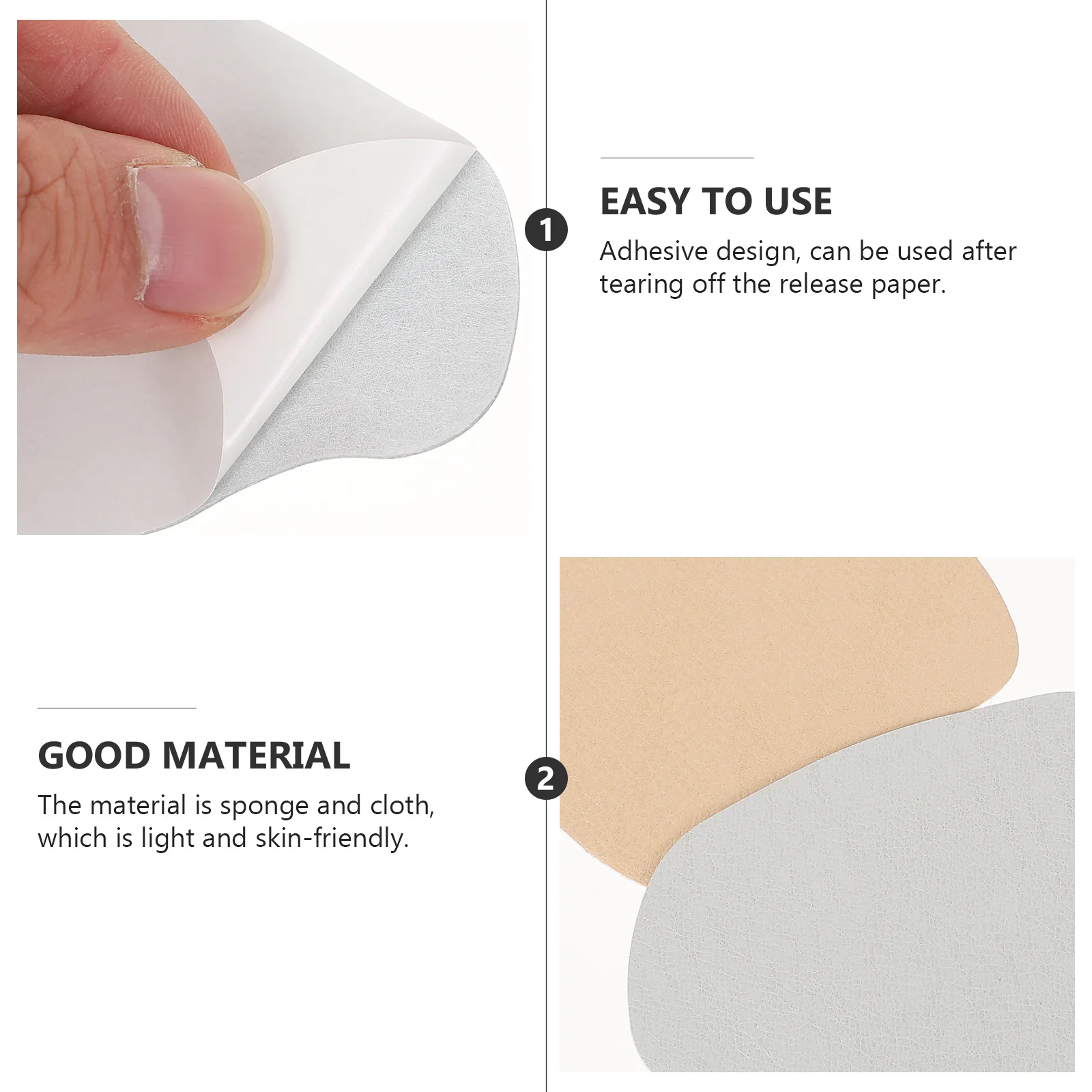 8 個のヒールステッカー通気性のある自己粘着性の耐摩耗パッド足の保護リアヒールプロテクタースポーツシューズクッション痛み