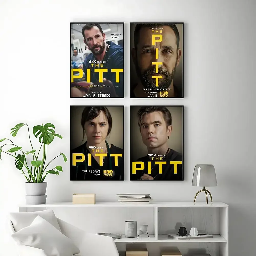 Trending TV Series The Pitt Posters Premium Self-Adhesive No Residue Wall Sticker for Home Office Bar Decor