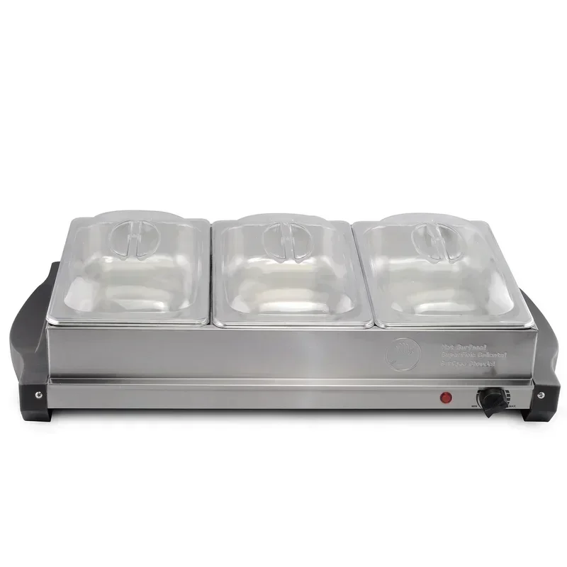 

Professional Commercial Hotel 3 Tray Buffet Food Warmer Electric Buffet Warming Tray