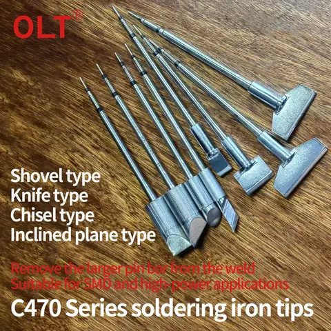 C470 Soldering Iron Tip C470-064 059 023 063 12DK 15DK 021 061 056 018 003 for JBC T470HD Mobile Phone PCB Repair Soldering Tool
