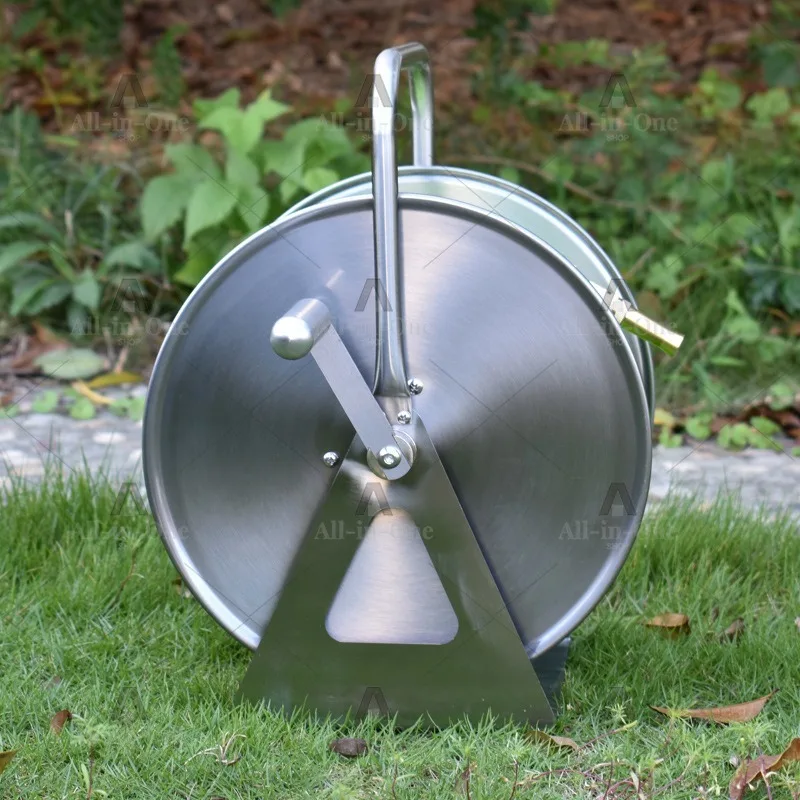 Stainless Steel Water Pipe Storage Rack Watering Garden Hose Household High Pressure Gardening Garden Pipe Collection Water
