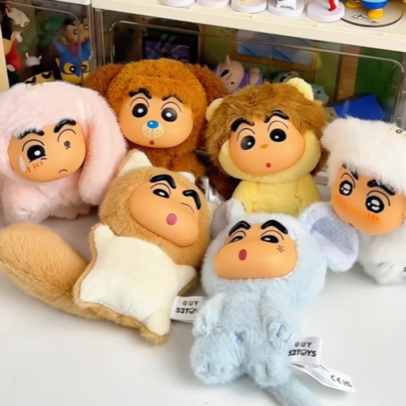 

52TOYS Crayon Shin Chan Big Tail Series 2 Plush Vinyl Blind Box Bag Pendant Desktop Ornament Collectible Doll Toy Gift
