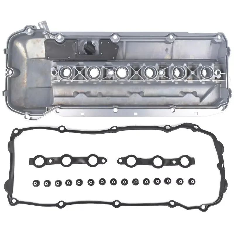 Auto Parts Aluminum M54 Engine Valve Cover with Gasket for BMW 325i E46 520i 525i 530i E39 E60 730i E66 X3 X5 OEM 11127512839