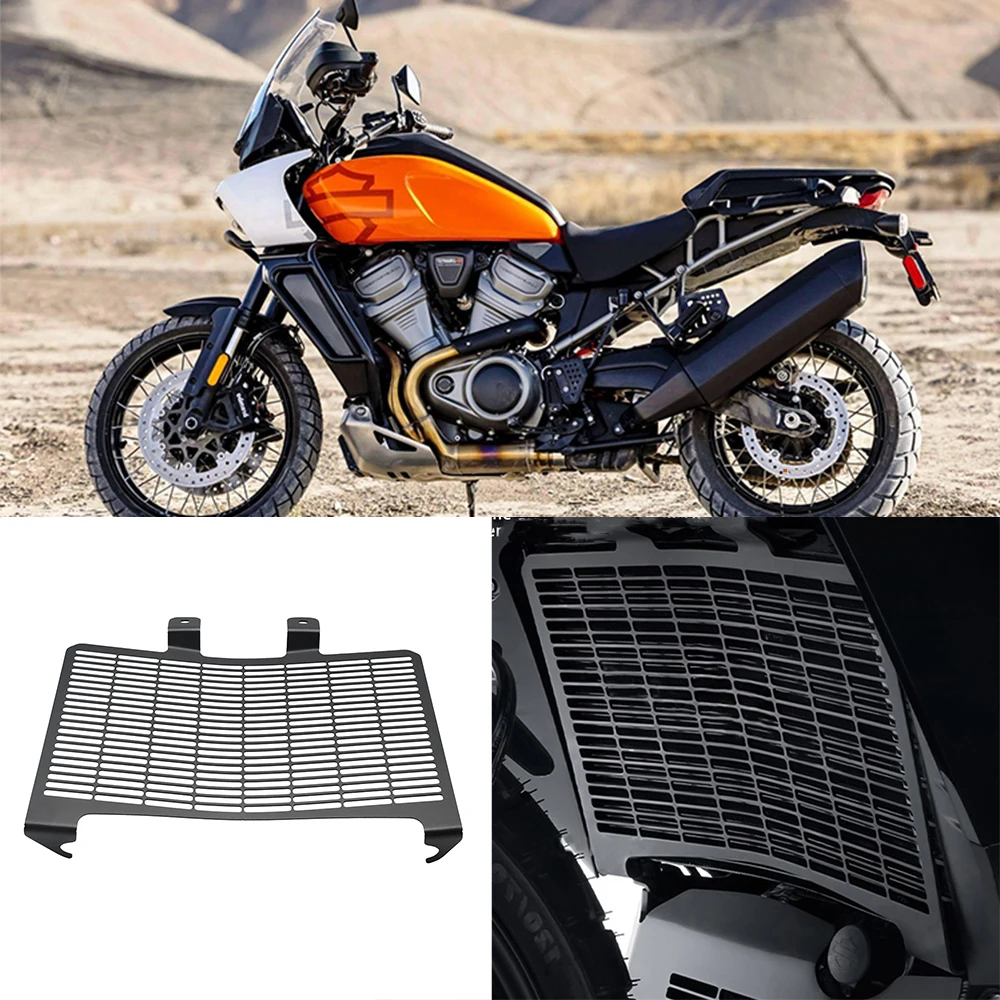 For Harley Pan America 1250S pecia RA1250S 2021-2024 Motorcycle Accessroies Radiator Guard Grille Cover Protector Net Protection view 2