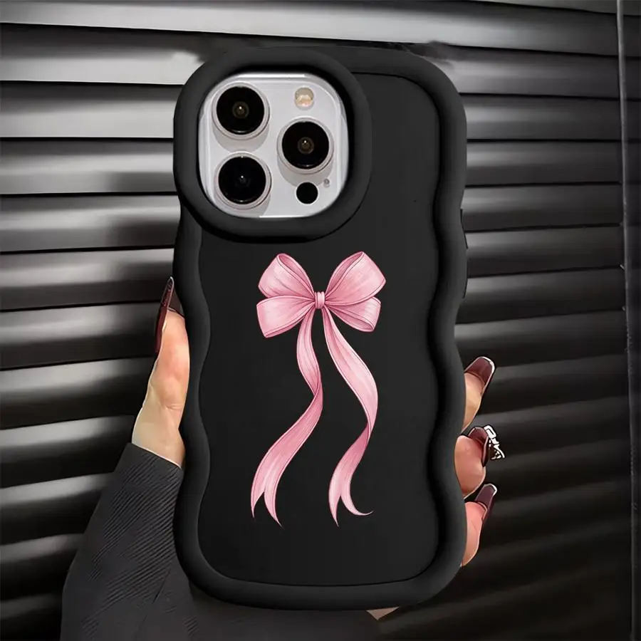 حافظة لهاتف Xiaomi Redmi 9C 14C 10A A5 A3 13C 9T 10C 12C A1 + A2 Plus قوس وردي أنيق #2