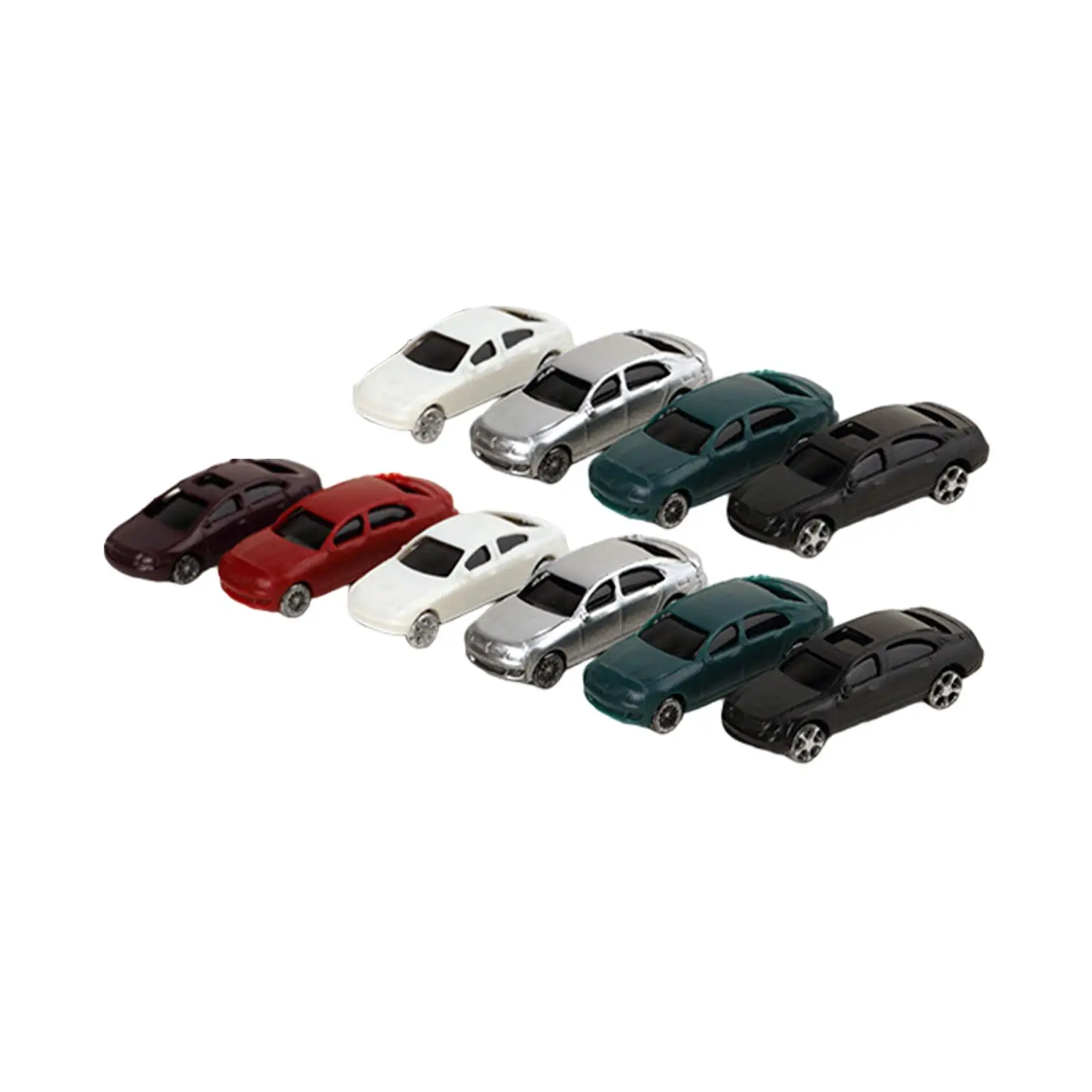 

10x 1/150 N масштабная модель автомобиля диорама пейзаж парковка пейзаж реквизит для фильмов поезда